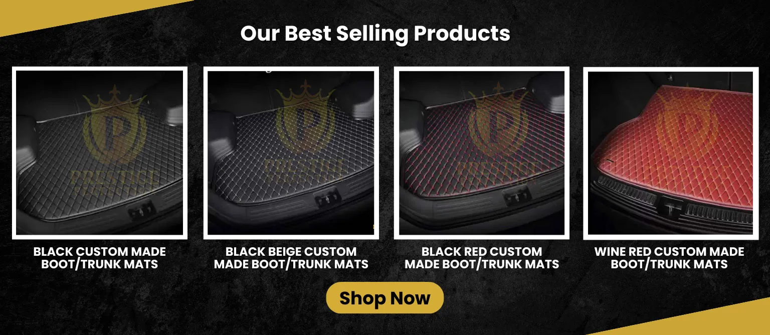 Boot Trunk Mats carousel banner (WebP) Custom boot and trunk mats range banner